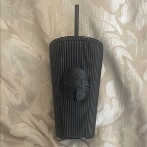 Starbucks Black Tumbler with Straw